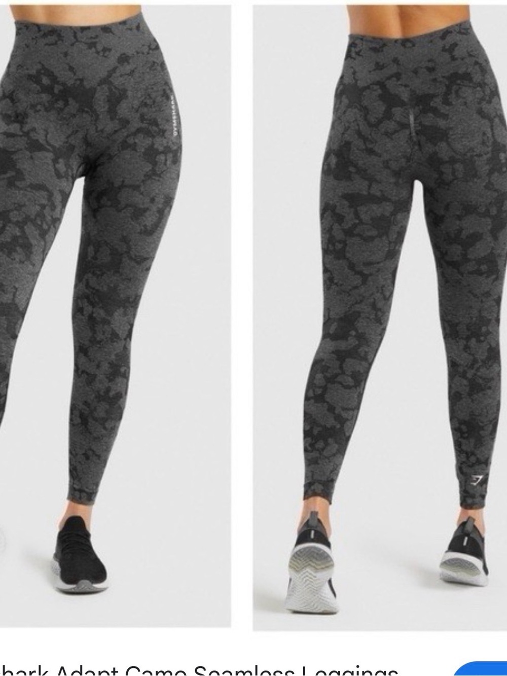 Gymshark Dark Gray Camo Seamless Leggings